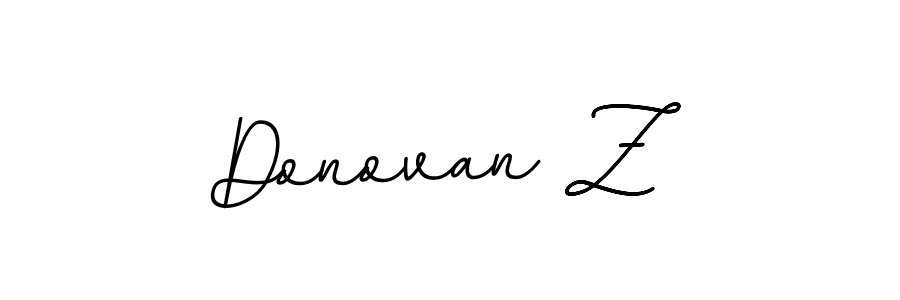 The best way (BallpointsItalic-DORy9) to make a short signature is to pick only two or three words in your name. The name Donovan Z include a total of six letters. For converting this name. Donovan Z signature style 11 images and pictures png