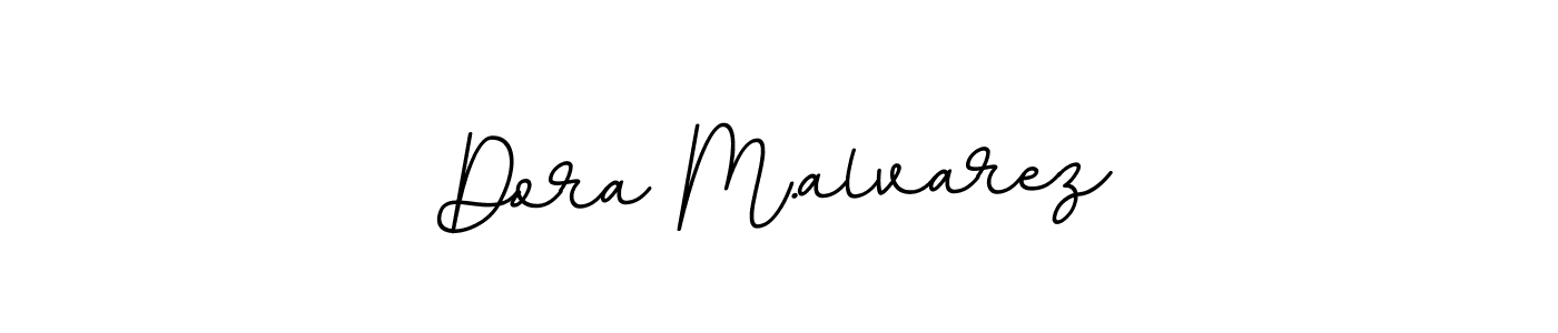 Design your own signature with our free online signature maker. With this signature software, you can create a handwritten (BallpointsItalic-DORy9) signature for name Dora M.alvarez. Dora M.alvarez signature style 11 images and pictures png