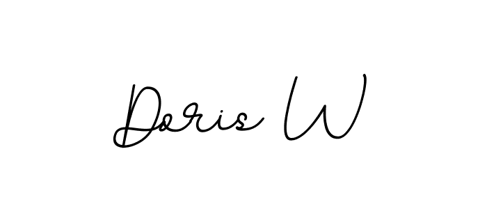 Use a signature maker to create a handwritten signature online. With this signature software, you can design (BallpointsItalic-DORy9) your own signature for name Doris W. Doris W signature style 11 images and pictures png