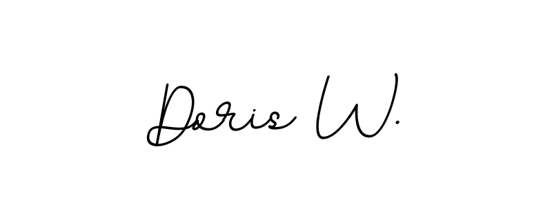 Create a beautiful signature design for name Doris W.. With this signature (BallpointsItalic-DORy9) fonts, you can make a handwritten signature for free. Doris W. signature style 11 images and pictures png