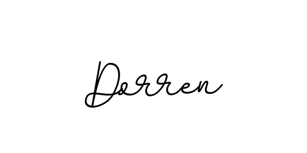 Make a beautiful signature design for name Dorren. With this signature (BallpointsItalic-DORy9) style, you can create a handwritten signature for free. Dorren signature style 11 images and pictures png
