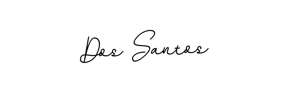 Use a signature maker to create a handwritten signature online. With this signature software, you can design (BallpointsItalic-DORy9) your own signature for name Dos Santos. Dos Santos signature style 11 images and pictures png