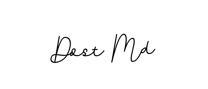 Create a beautiful signature design for name Dost Md. With this signature (BallpointsItalic-DORy9) fonts, you can make a handwritten signature for free. Dost Md signature style 11 images and pictures png