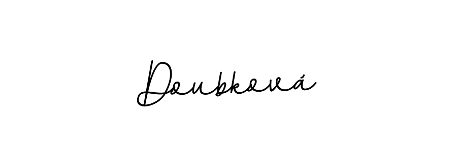 Doubková stylish signature style. Best Handwritten Sign (BallpointsItalic-DORy9) for my name. Handwritten Signature Collection Ideas for my name Doubková. Doubková signature style 11 images and pictures png