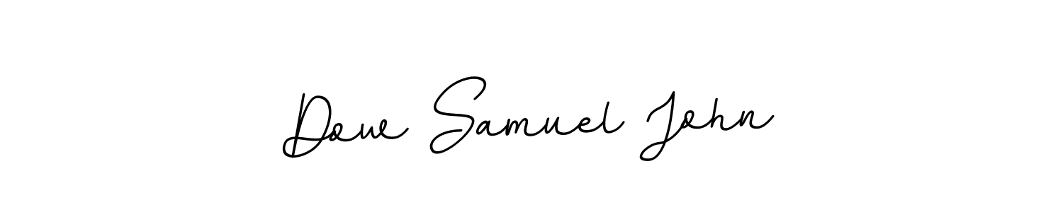 BallpointsItalic-DORy9 is a professional signature style that is perfect for those who want to add a touch of class to their signature. It is also a great choice for those who want to make their signature more unique. Get Dow Samuel John name to fancy signature for free. Dow Samuel John signature style 11 images and pictures png