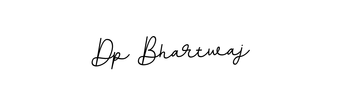 Create a beautiful signature design for name Dp Bhartwaj. With this signature (BallpointsItalic-DORy9) fonts, you can make a handwritten signature for free. Dp Bhartwaj signature style 11 images and pictures png