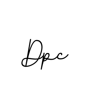 Create a beautiful signature design for name Dpc. With this signature (BallpointsItalic-DORy9) fonts, you can make a handwritten signature for free. Dpc signature style 11 images and pictures png