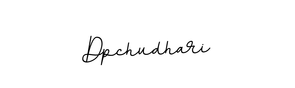 Make a beautiful signature design for name Dpchudhari. With this signature (BallpointsItalic-DORy9) style, you can create a handwritten signature for free. Dpchudhari signature style 11 images and pictures png