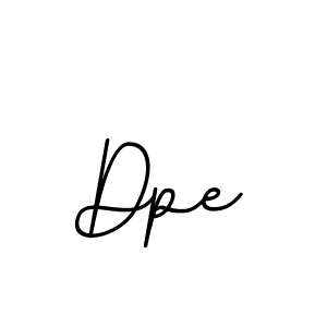 Make a beautiful signature design for name Dpe. With this signature (BallpointsItalic-DORy9) style, you can create a handwritten signature for free. Dpe signature style 11 images and pictures png