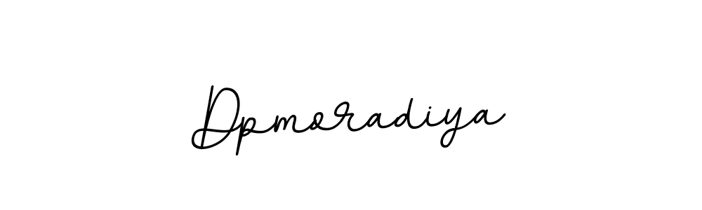 Design your own signature with our free online signature maker. With this signature software, you can create a handwritten (BallpointsItalic-DORy9) signature for name Dpmoradiya. Dpmoradiya signature style 11 images and pictures png