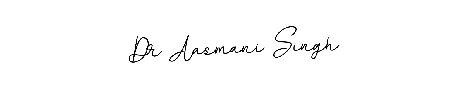 Create a beautiful signature design for name Dr Aasmani Singh. With this signature (BallpointsItalic-DORy9) fonts, you can make a handwritten signature for free. Dr Aasmani Singh signature style 11 images and pictures png