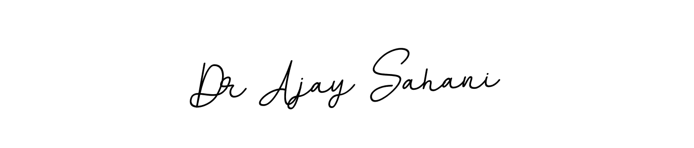 Create a beautiful signature design for name Dr Ajay Sahani. With this signature (BallpointsItalic-DORy9) fonts, you can make a handwritten signature for free. Dr Ajay Sahani signature style 11 images and pictures png