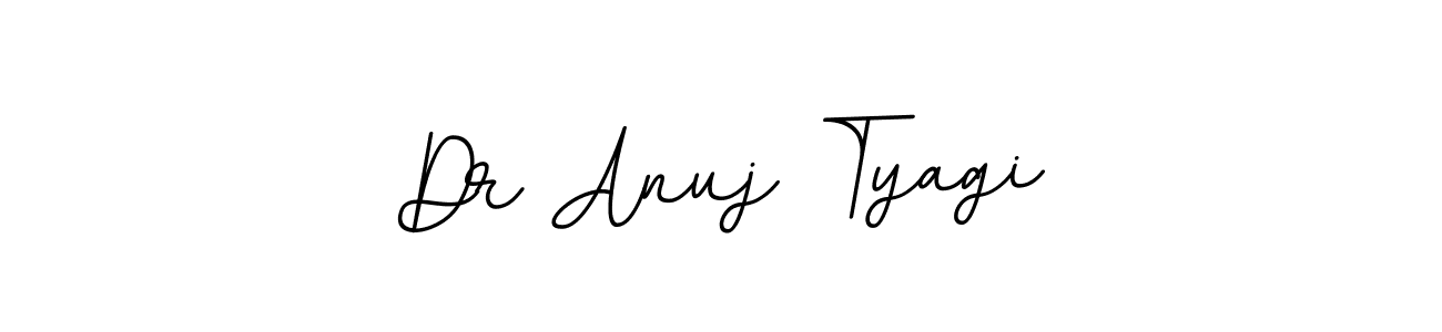 Create a beautiful signature design for name Dr Anuj Tyagi. With this signature (BallpointsItalic-DORy9) fonts, you can make a handwritten signature for free. Dr Anuj Tyagi signature style 11 images and pictures png