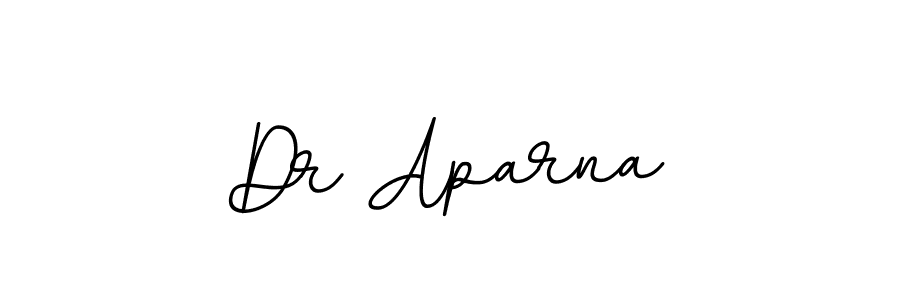 How to make Dr Aparna name signature. Use BallpointsItalic-DORy9 style for creating short signs online. This is the latest handwritten sign. Dr Aparna signature style 11 images and pictures png