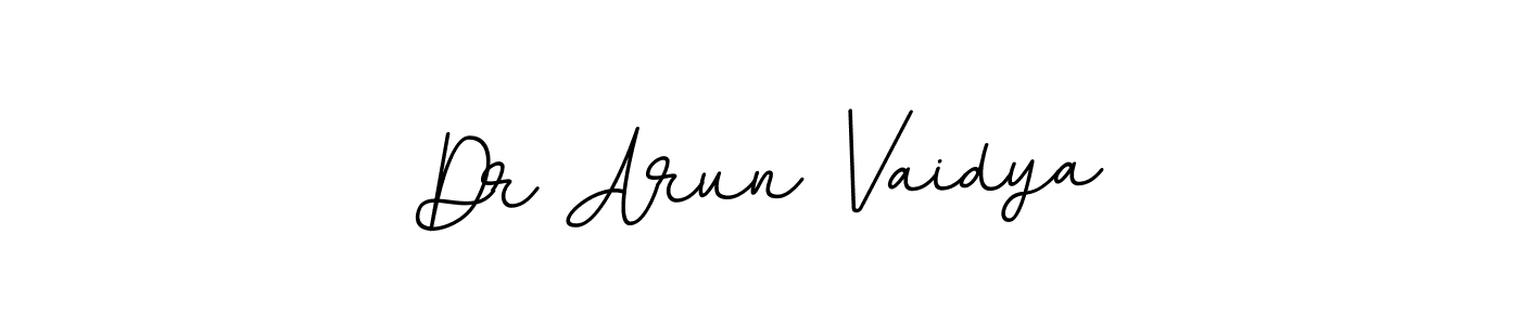 The best way (BallpointsItalic-DORy9) to make a short signature is to pick only two or three words in your name. The name Dr Arun Vaidya include a total of six letters. For converting this name. Dr Arun Vaidya signature style 11 images and pictures png
