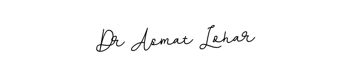 Design your own signature with our free online signature maker. With this signature software, you can create a handwritten (BallpointsItalic-DORy9) signature for name Dr Asmat Lohar. Dr Asmat Lohar signature style 11 images and pictures png
