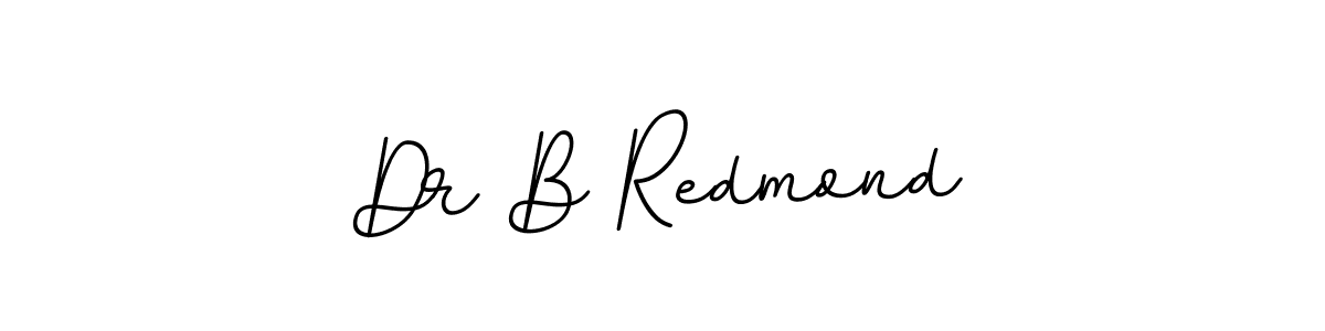 This is the best signature style for the Dr B Redmond name. Also you like these signature font (BallpointsItalic-DORy9). Mix name signature. Dr B Redmond signature style 11 images and pictures png