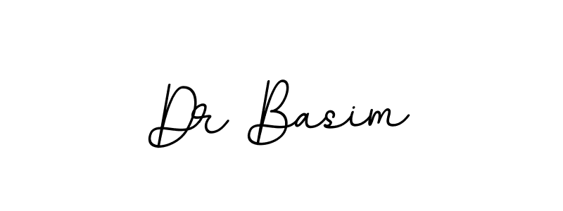 How to make Dr Basim name signature. Use BallpointsItalic-DORy9 style for creating short signs online. This is the latest handwritten sign. Dr Basim signature style 11 images and pictures png