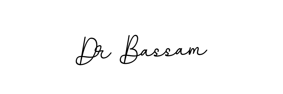 How to make Dr Bassam name signature. Use BallpointsItalic-DORy9 style for creating short signs online. This is the latest handwritten sign. Dr Bassam signature style 11 images and pictures png