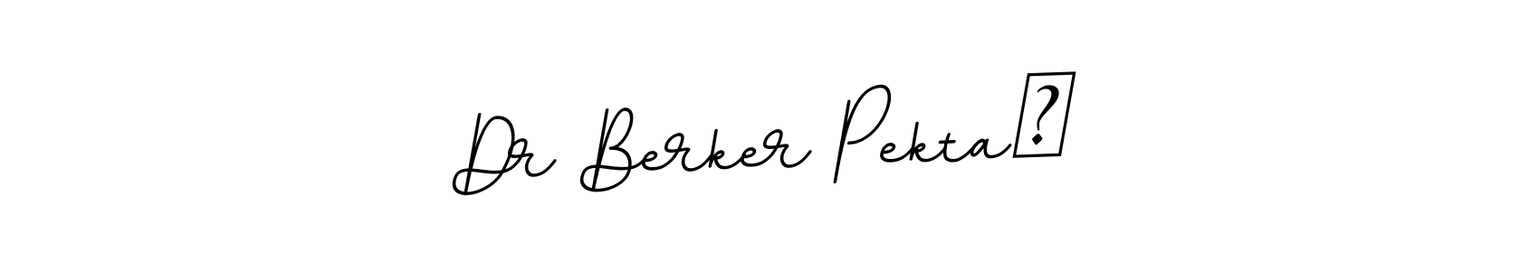 The best way (BallpointsItalic-DORy9) to make a short signature is to pick only two or three words in your name. The name Dr Berker Pektaş include a total of six letters. For converting this name. Dr Berker Pektaş signature style 11 images and pictures png