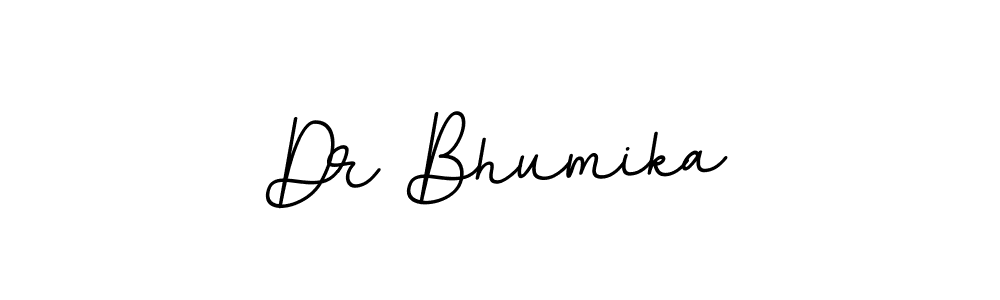 How to make Dr Bhumika name signature. Use BallpointsItalic-DORy9 style for creating short signs online. This is the latest handwritten sign. Dr Bhumika signature style 11 images and pictures png