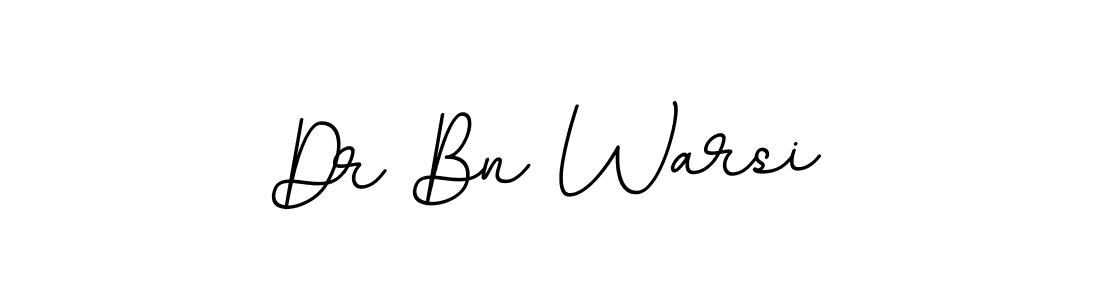 The best way (BallpointsItalic-DORy9) to make a short signature is to pick only two or three words in your name. The name Dr Bn Warsi include a total of six letters. For converting this name. Dr Bn Warsi signature style 11 images and pictures png