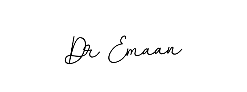 You should practise on your own different ways (BallpointsItalic-DORy9) to write your name (Dr Emaan) in signature. don't let someone else do it for you. Dr Emaan signature style 11 images and pictures png