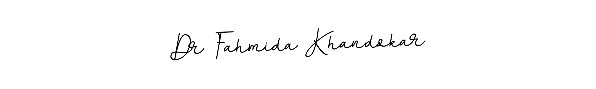 How to make Dr Fahmida Khandokar name signature. Use BallpointsItalic-DORy9 style for creating short signs online. This is the latest handwritten sign. Dr Fahmida Khandokar signature style 11 images and pictures png