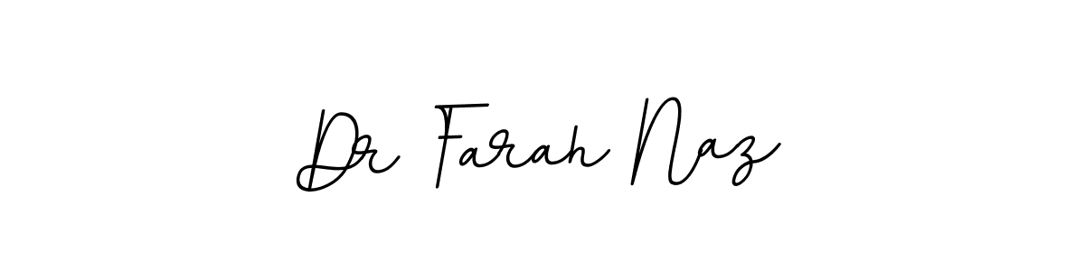 Dr Farah Naz stylish signature style. Best Handwritten Sign (BallpointsItalic-DORy9) for my name. Handwritten Signature Collection Ideas for my name Dr Farah Naz. Dr Farah Naz signature style 11 images and pictures png