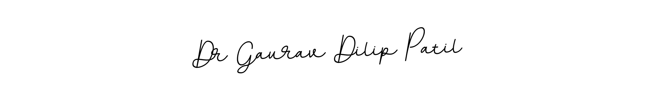 Make a beautiful signature design for name Dr Gaurav Dilip Patil. With this signature (BallpointsItalic-DORy9) style, you can create a handwritten signature for free. Dr Gaurav Dilip Patil signature style 11 images and pictures png