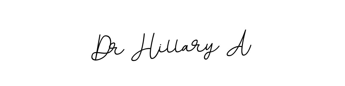 It looks lik you need a new signature style for name Dr Hillary A. Design unique handwritten (BallpointsItalic-DORy9) signature with our free signature maker in just a few clicks. Dr Hillary A signature style 11 images and pictures png