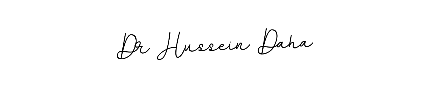 Dr Hussein Daha stylish signature style. Best Handwritten Sign (BallpointsItalic-DORy9) for my name. Handwritten Signature Collection Ideas for my name Dr Hussein Daha. Dr Hussein Daha signature style 11 images and pictures png