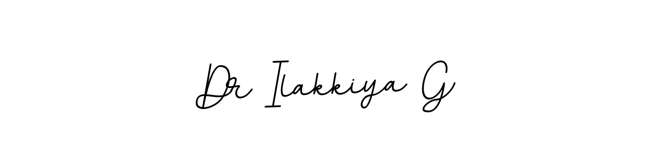 Dr Ilakkiya G stylish signature style. Best Handwritten Sign (BallpointsItalic-DORy9) for my name. Handwritten Signature Collection Ideas for my name Dr Ilakkiya G. Dr Ilakkiya G signature style 11 images and pictures png
