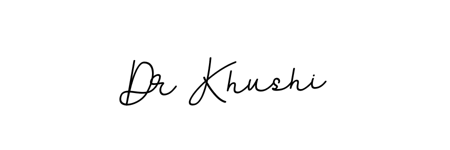 Design your own signature with our free online signature maker. With this signature software, you can create a handwritten (BallpointsItalic-DORy9) signature for name Dr Khushi. Dr Khushi signature style 11 images and pictures png