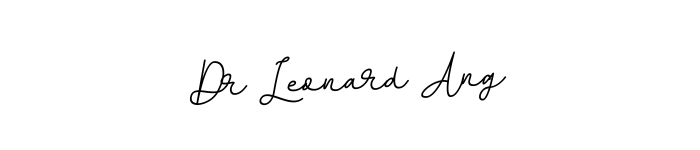 Also we have Dr Leonard Ang name is the best signature style. Create professional handwritten signature collection using BallpointsItalic-DORy9 autograph style. Dr Leonard Ang signature style 11 images and pictures png