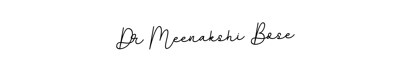 The best way (BallpointsItalic-DORy9) to make a short signature is to pick only two or three words in your name. The name Dr Meenakshi Bose include a total of six letters. For converting this name. Dr Meenakshi Bose signature style 11 images and pictures png