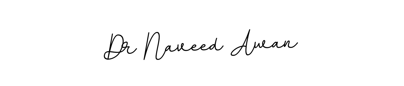 Dr Naveed Awan stylish signature style. Best Handwritten Sign (BallpointsItalic-DORy9) for my name. Handwritten Signature Collection Ideas for my name Dr Naveed Awan. Dr Naveed Awan signature style 11 images and pictures png