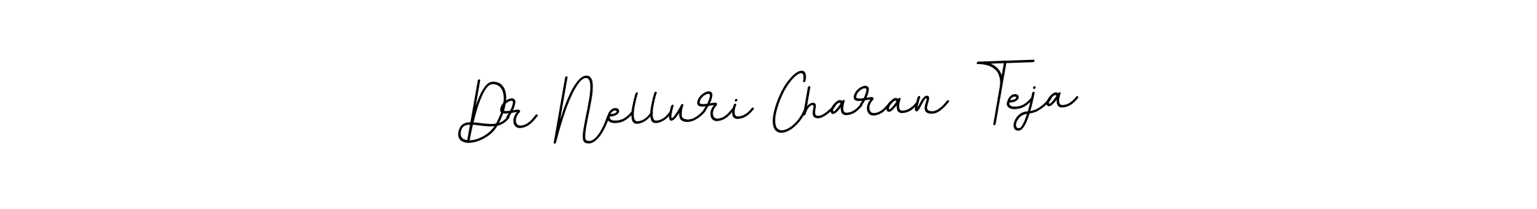 The best way (BallpointsItalic-DORy9) to make a short signature is to pick only two or three words in your name. The name Dr Nelluri Charan Teja include a total of six letters. For converting this name. Dr Nelluri Charan Teja signature style 11 images and pictures png
