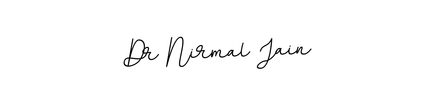 You should practise on your own different ways (BallpointsItalic-DORy9) to write your name (Dr Nirmal Jain) in signature. don't let someone else do it for you. Dr Nirmal Jain signature style 11 images and pictures png