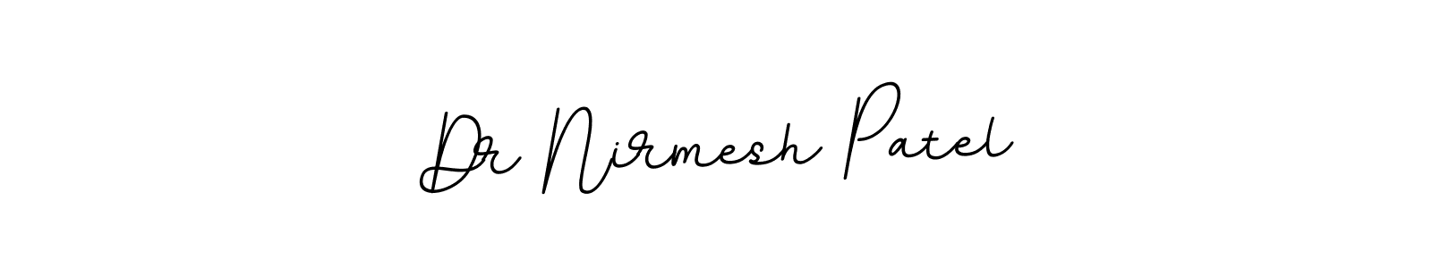 The best way (BallpointsItalic-DORy9) to make a short signature is to pick only two or three words in your name. The name Dr Nirmesh Patel include a total of six letters. For converting this name. Dr Nirmesh Patel signature style 11 images and pictures png