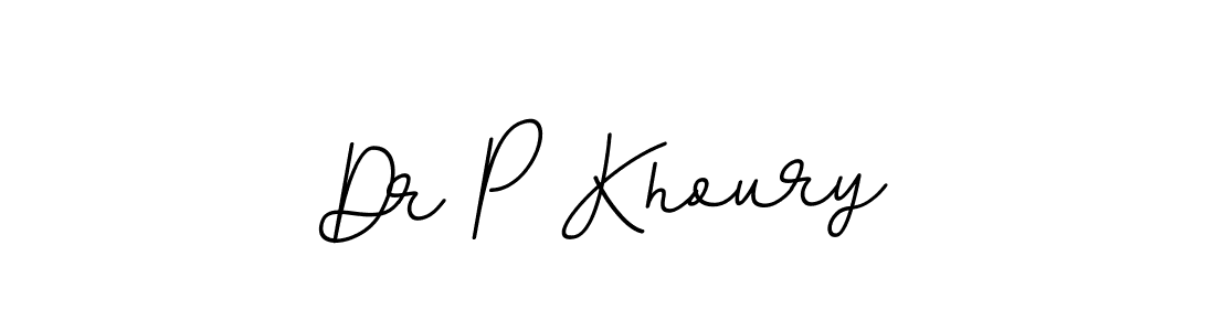 Make a beautiful signature design for name Dr P Khoury. With this signature (BallpointsItalic-DORy9) style, you can create a handwritten signature for free. Dr P Khoury signature style 11 images and pictures png