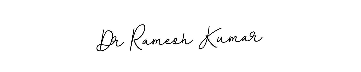 You should practise on your own different ways (BallpointsItalic-DORy9) to write your name (Dr Ramesh Kumar) in signature. don't let someone else do it for you. Dr Ramesh Kumar signature style 11 images and pictures png