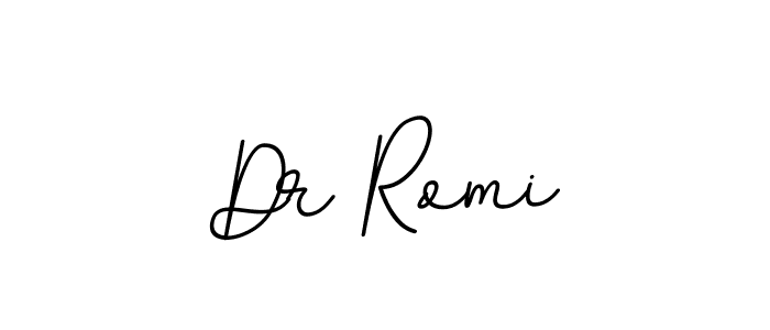 The best way (BallpointsItalic-DORy9) to make a short signature is to pick only two or three words in your name. The name Dr Romi include a total of six letters. For converting this name. Dr Romi signature style 11 images and pictures png
