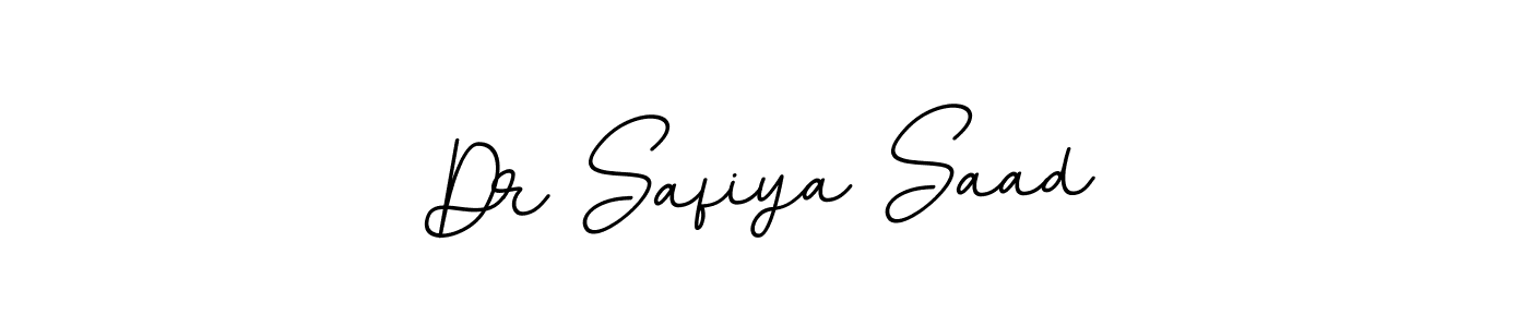 How to make Dr Safiya Saad name signature. Use BallpointsItalic-DORy9 style for creating short signs online. This is the latest handwritten sign. Dr Safiya Saad signature style 11 images and pictures png