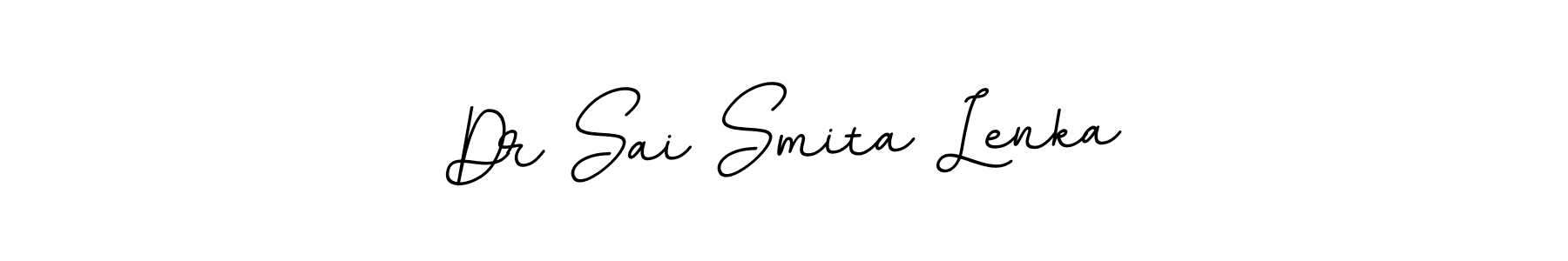 Design your own signature with our free online signature maker. With this signature software, you can create a handwritten (BallpointsItalic-DORy9) signature for name Dr Sai Smita Lenka. Dr Sai Smita Lenka signature style 11 images and pictures png