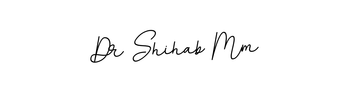 The best way (BallpointsItalic-DORy9) to make a short signature is to pick only two or three words in your name. The name Dr Shihab Mm include a total of six letters. For converting this name. Dr Shihab Mm signature style 11 images and pictures png