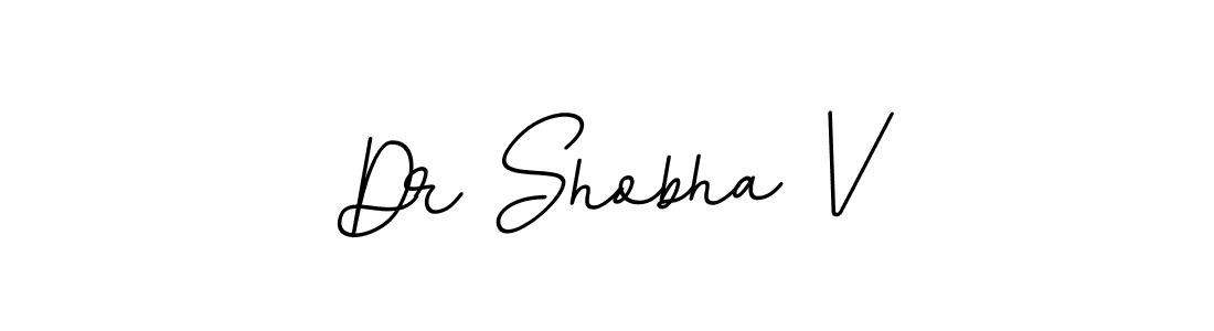 The best way (BallpointsItalic-DORy9) to make a short signature is to pick only two or three words in your name. The name Dr Shobha V include a total of six letters. For converting this name. Dr Shobha V signature style 11 images and pictures png