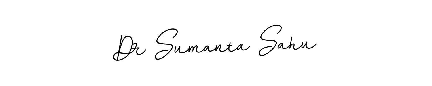 The best way (BallpointsItalic-DORy9) to make a short signature is to pick only two or three words in your name. The name Dr Sumanta Sahu include a total of six letters. For converting this name. Dr Sumanta Sahu signature style 11 images and pictures png