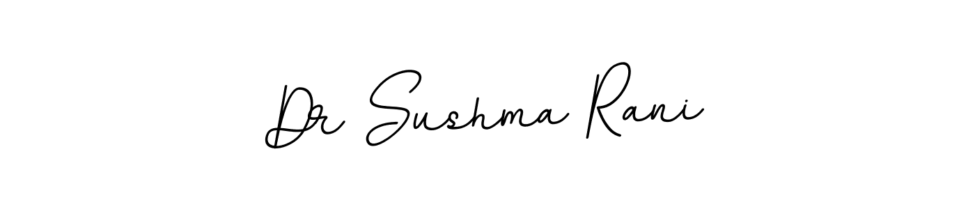 Make a beautiful signature design for name Dr Sushma Rani. With this signature (BallpointsItalic-DORy9) style, you can create a handwritten signature for free. Dr Sushma Rani signature style 11 images and pictures png