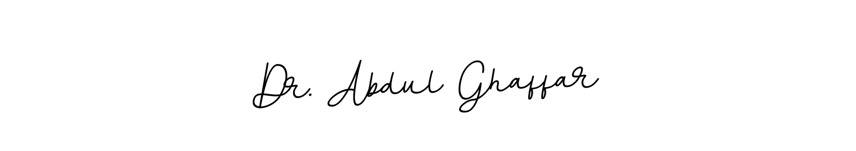 The best way (BallpointsItalic-DORy9) to make a short signature is to pick only two or three words in your name. The name Dr. Abdul Ghaffar include a total of six letters. For converting this name. Dr. Abdul Ghaffar signature style 11 images and pictures png